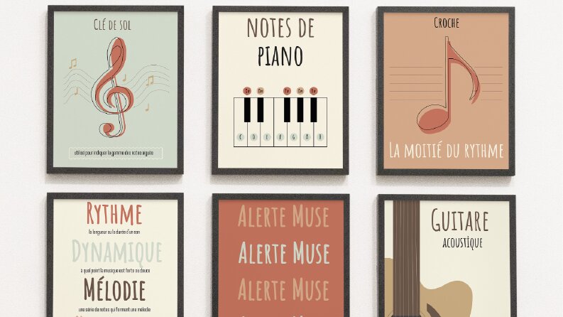 Eğitici Dijital Poster Seti Çalışması 2 (inowhat-etsy)