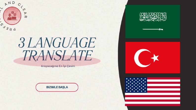 Türkçe Arapça İngilizce Profesyonel Çeviri Örneği