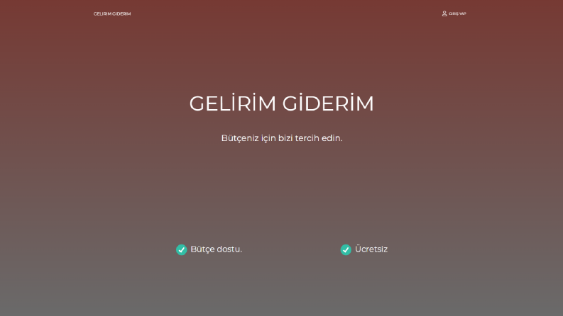 Online Gelir Gider Takibi 