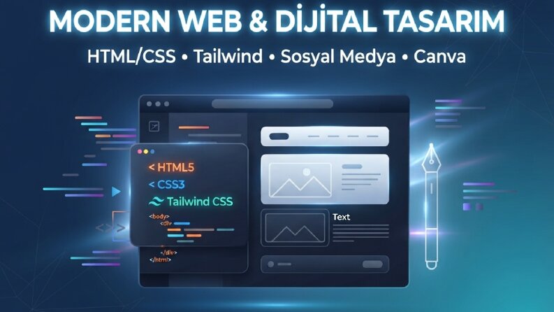 Modern Web Tasarımı ve Sosyal Medya Görsel İçerik Paketi