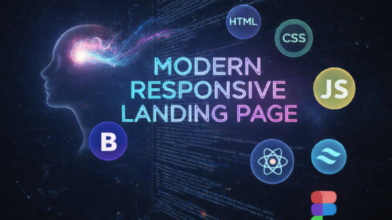 Mordern, Kullanıcı Dostu ve Responsive Landing Page