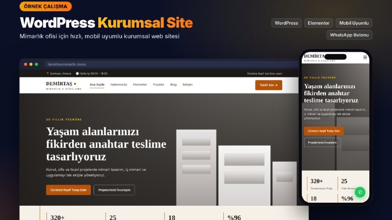 WordPress Kurumsal Web Sitesi – Örnek Çalışma