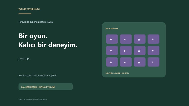 JavaScript ile tarayıcıda oynanan hafıza oyunu