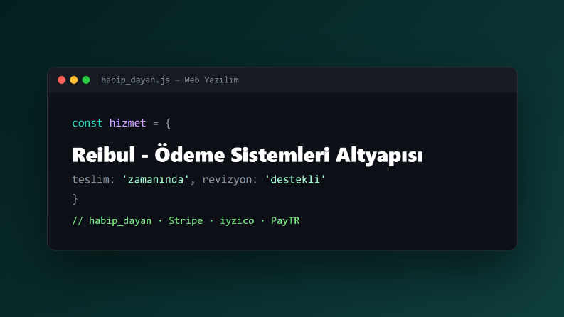 Reibul - Ödeme Sistemleri Altyapısı