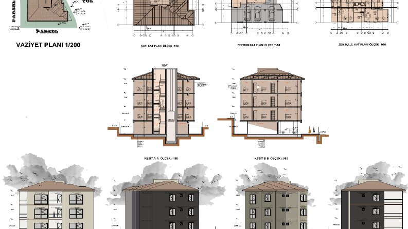 Mimari sunum , plan görselleştirme ve render-BAĞLIK