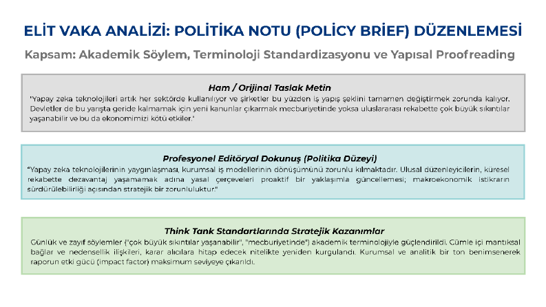 Stratejik Rapor ve Metin Düzenleme