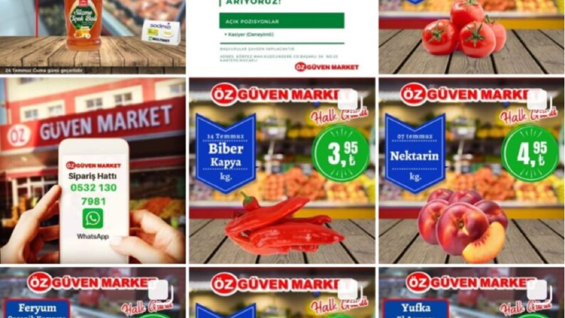 Marketlerin ürün içerik tasarımları