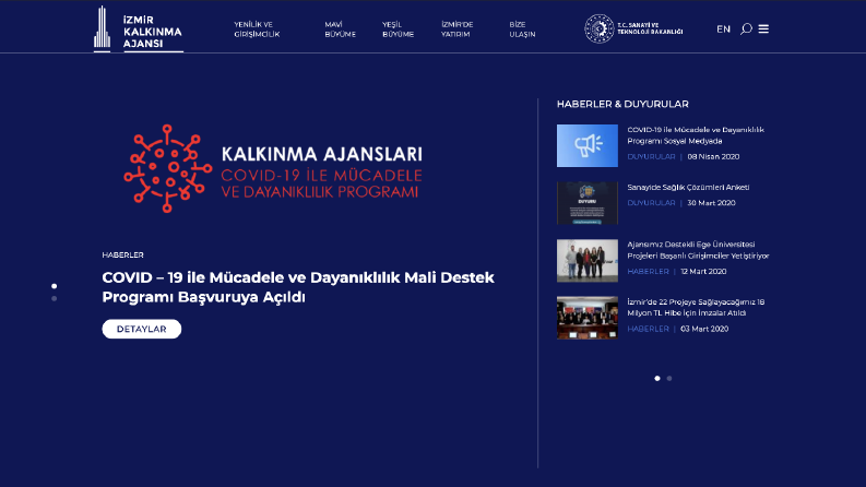İzmir Kalkınma Ajansı Arayüz Geliştirilmesi