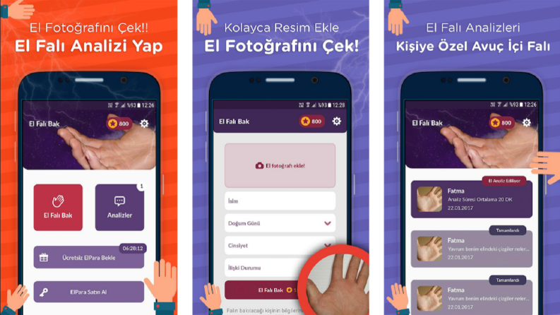 El Falı Uygulaması