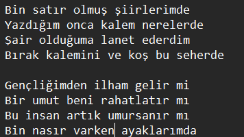 Şarkı Sözü Yazarlığı