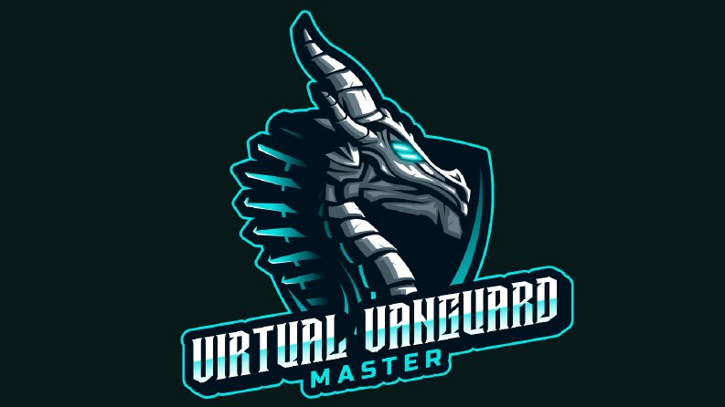 Virtual Vanguard - Gamer Logo Tasarımı