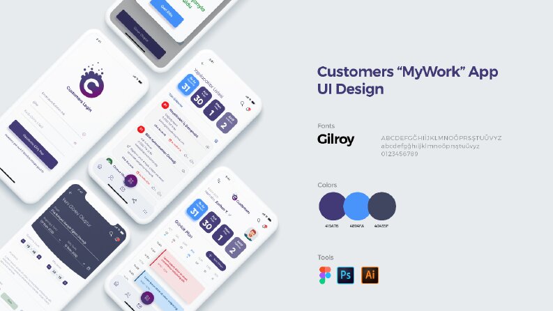 MyWork App UI Design