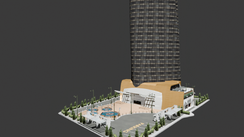 3d gameready shanghai tower 
