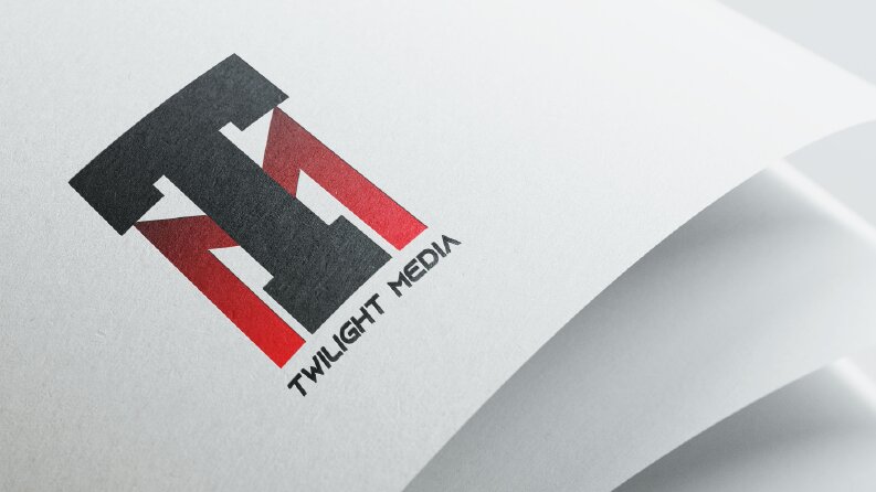Twilight Media adına yaptığım minimalist logo.