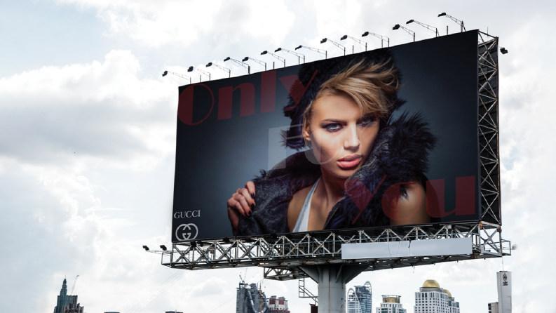 GUCCI / Concept Reklam Billboard Tasarımı