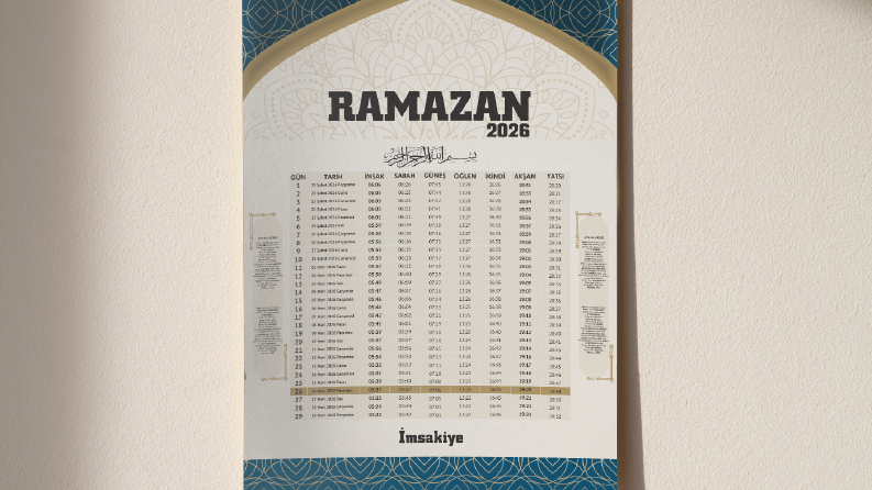 İmsakiye Tasarımı