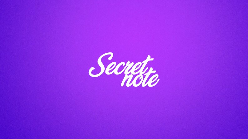 Secret Note - Logo Tasarım