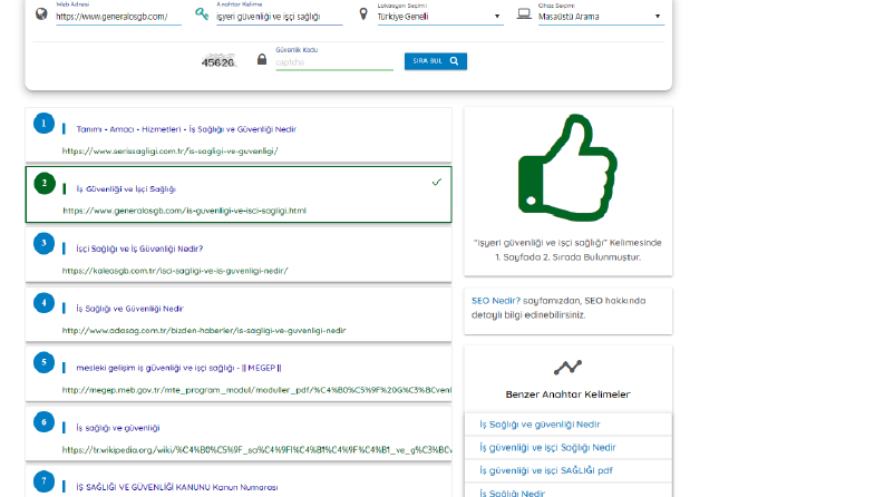 General OSGB - SEO Çalışması