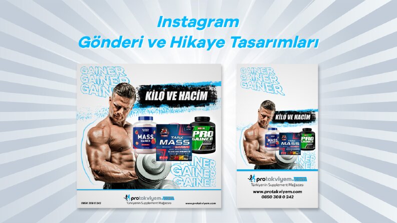 Protakviyem - Instagram Gönderi ve Hikaye Tasarımı