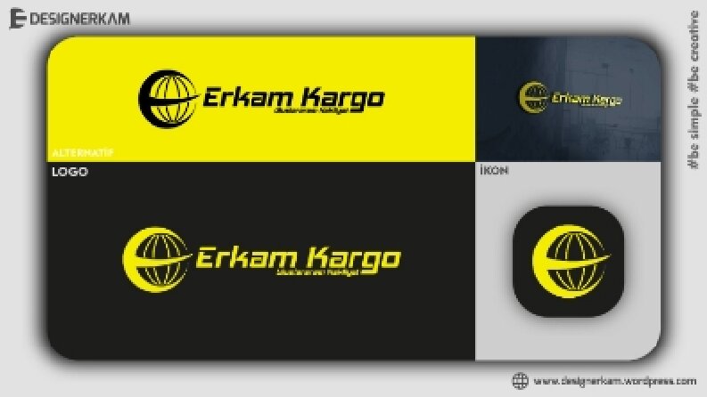 Erkam kargo logo tasarımı