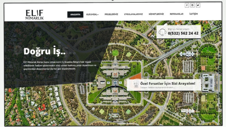 Elif Mimarlık Logo ve Web Sitesi