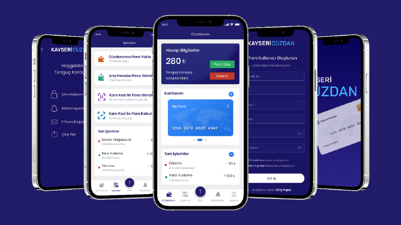 Kayseri E-Cüzdan UI-UX