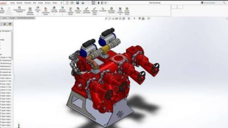 Solidworks motor tasarımı