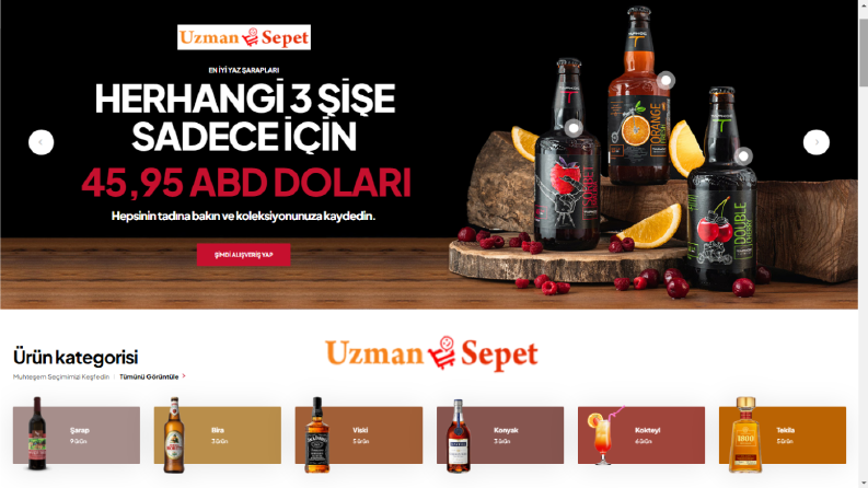 İçecek - E-Ticaret Sitesi