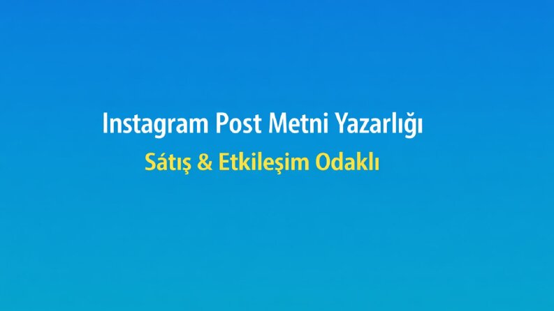 Sosyal Medya Metin Yazarı