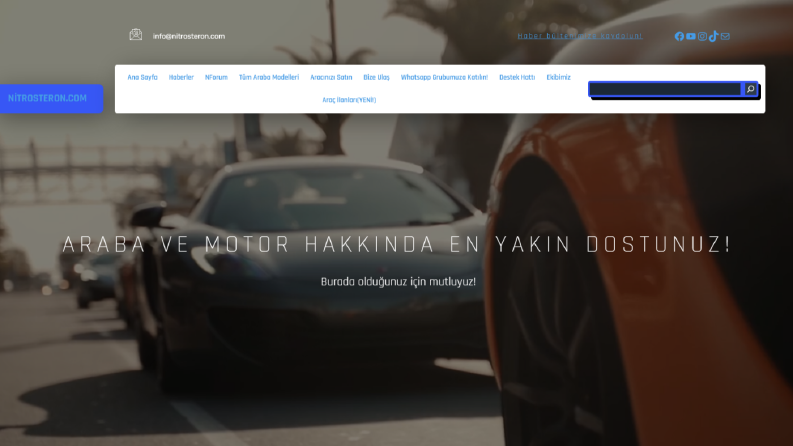 Araba ve Motor Haberleri Websitesi