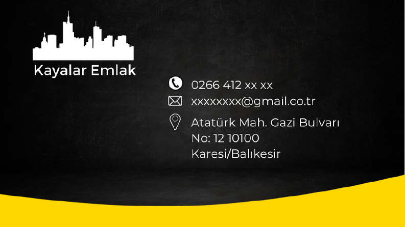 kart vizite çalışması