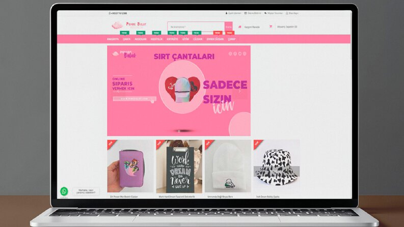 Pembe Bulut E-Ticaret Sitesi