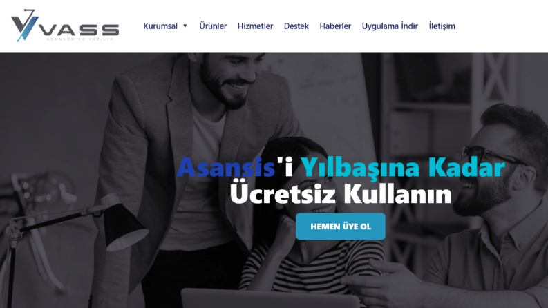 vass.net.tr tamamen özelleştirilmiş websitesi