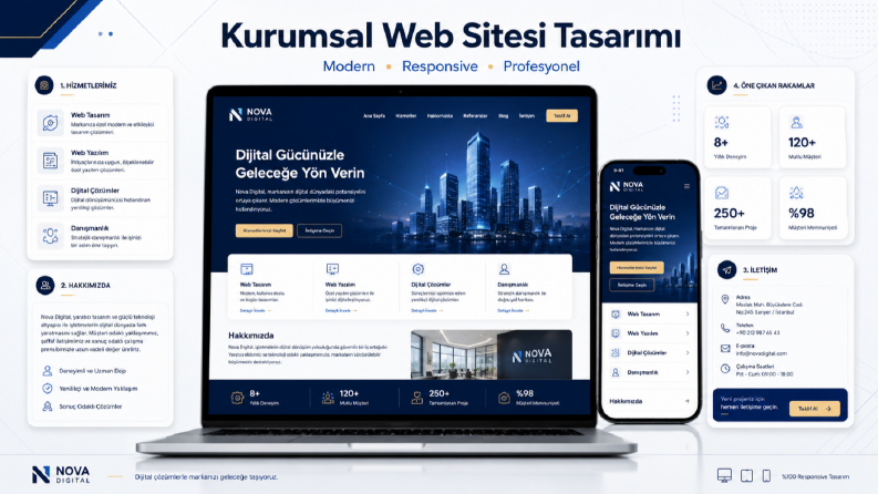 Kurumsal Web Sitesi Tasarım Çalışması