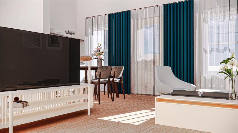 Çatı Katı İç Mekanı – 3D Görselleştirme