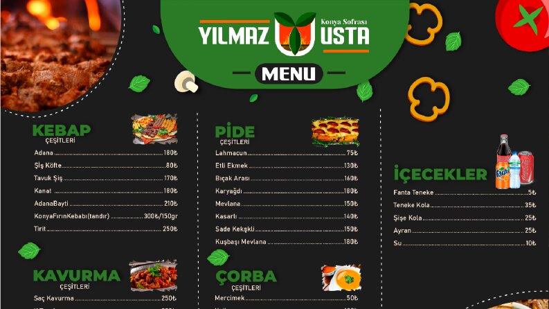 Göz Alıcı Fiyat Menuleri