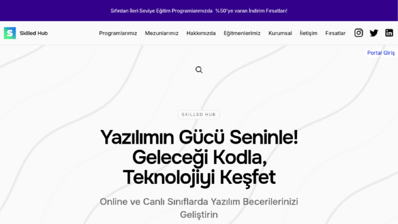 Skilledhub.co - Eğitim Websitesi