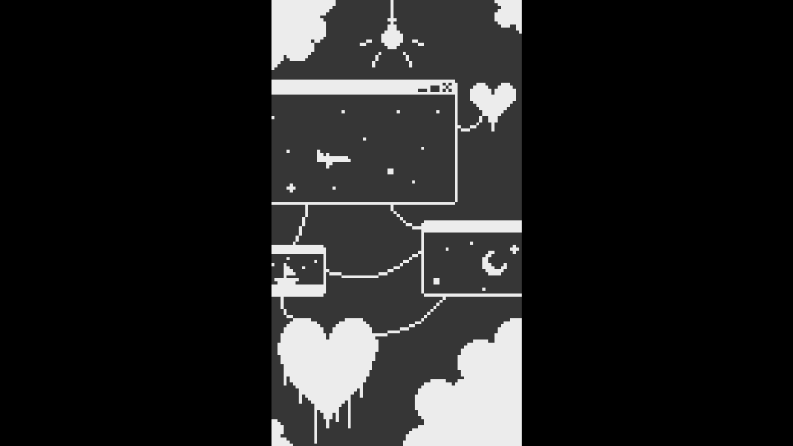 Pixel Art Arka Plan: Çift Renk