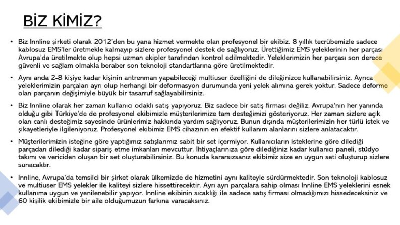 web site içeriği