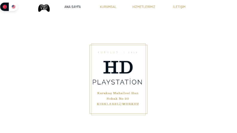 Hd Playstation Web Tasarımı