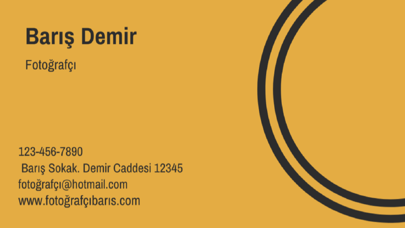 Kartvizit tasarımı