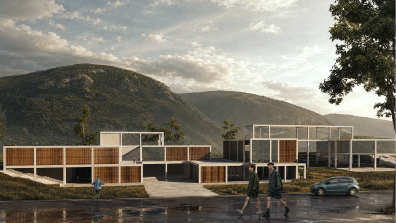 Realistic render proje sunum örneği