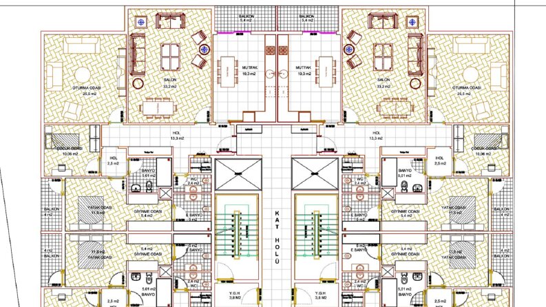 Kat planı çizebilir,plan renklendirmesi yapabilirim.