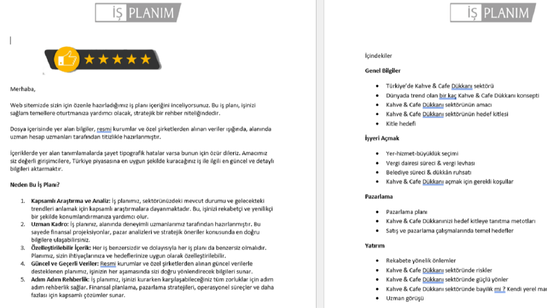 Başarı ve Sonuç Odaklı İş Planları Hazırlarım