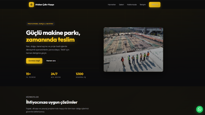 Kurumsal Web Site Tasarımı | Modern ve Dönüşüm Odaklı Arayüz