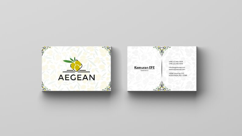 Aegean Natural Soap Kartvizit Tasarımı