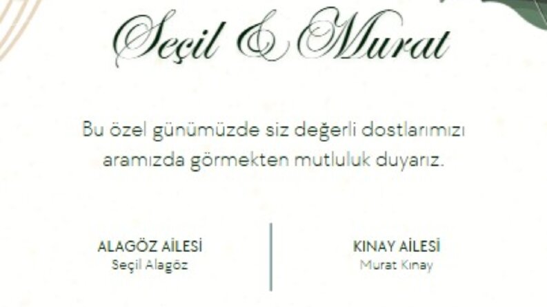 Düğün Davetiyesi Tasarımı