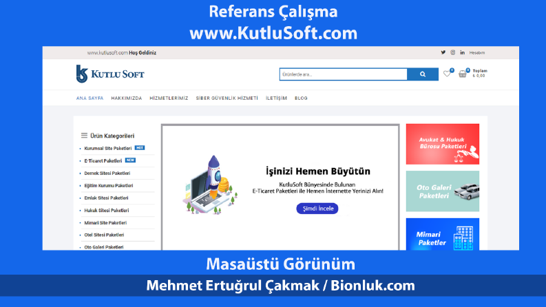 Kutlu Soft - E Ticaret Sistemi
