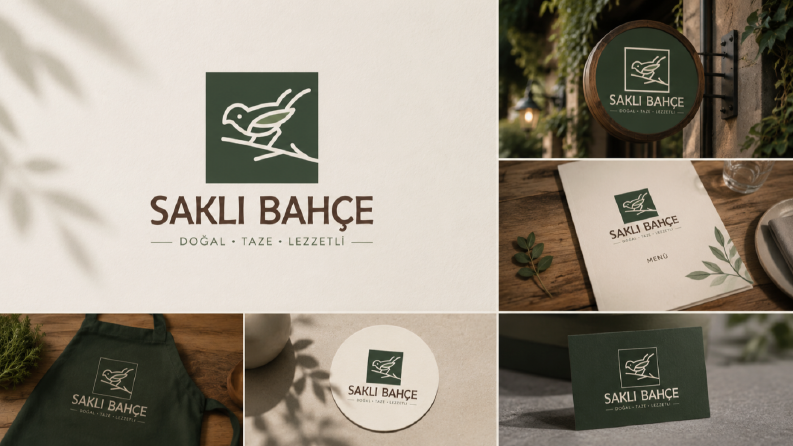 Saklı Bahçe | Restoran Logo & Marka Kimliği