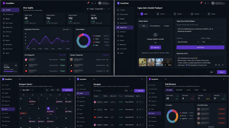 SocialFlow – Sosyal Medya Otomasyon ve Yönetim Platformu